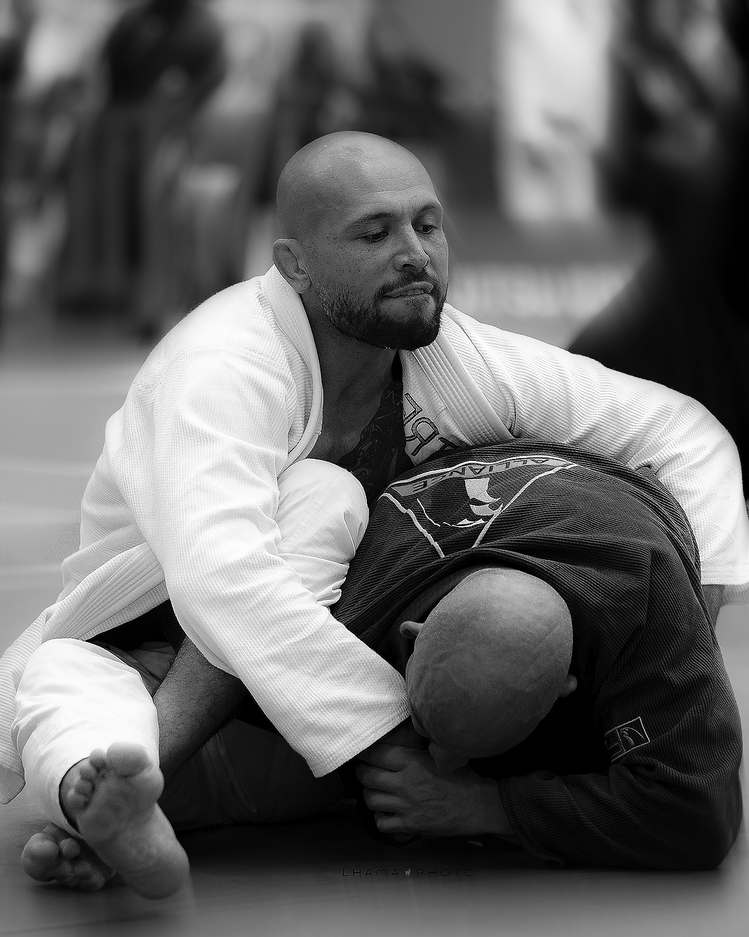 Rodrigo Caixa durante luta de Jiu-Jitsu