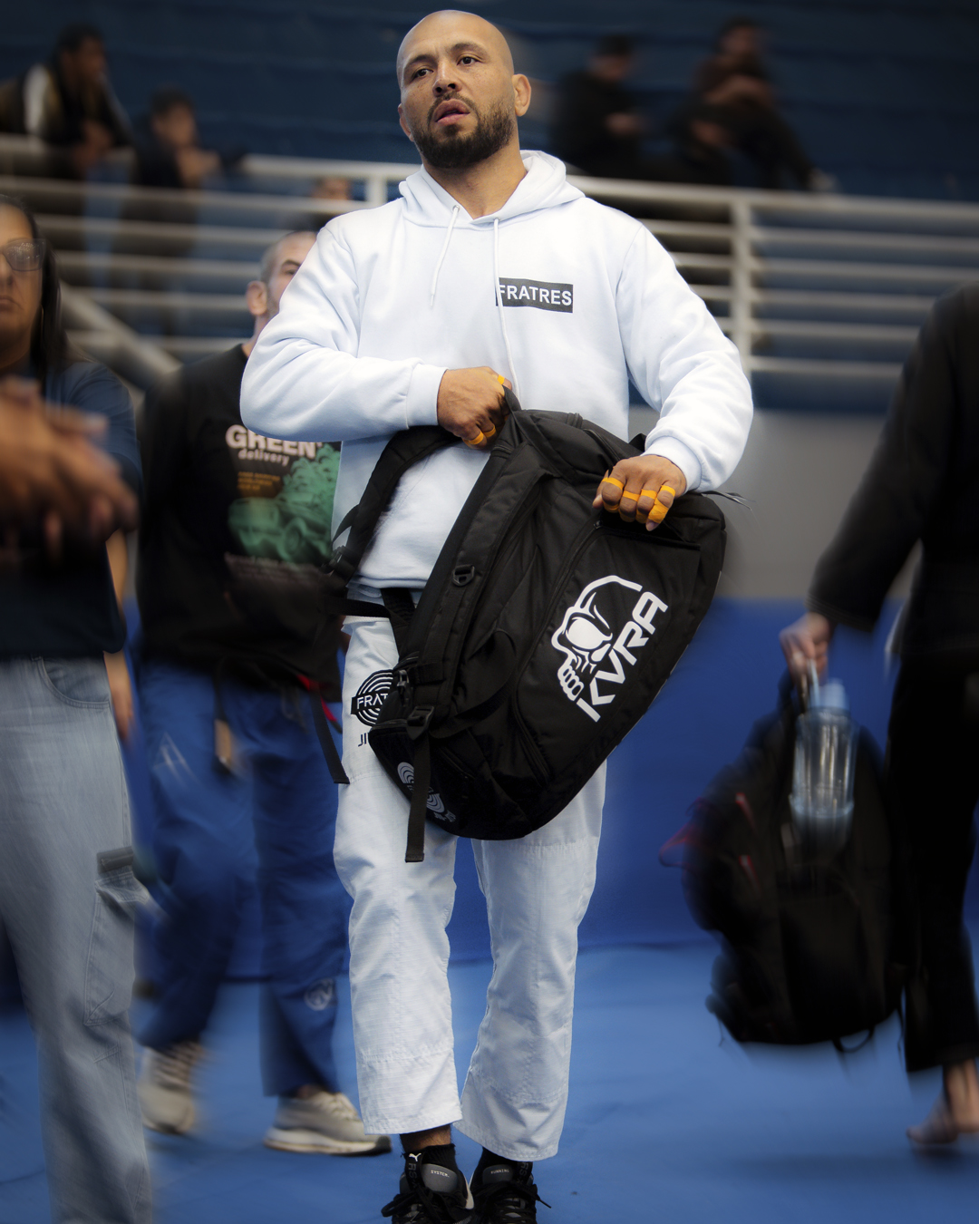 Rodrigo Caixa representando a Fratres Jiu-Jitsu